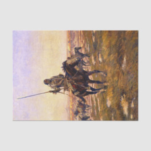 „Die Jagdgesellschaft“ von Charles Russell Seidenpapier