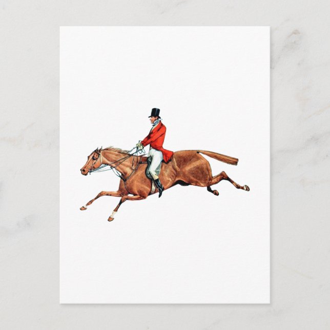 Die Jagdillustration Postkarte (Vorderseite)