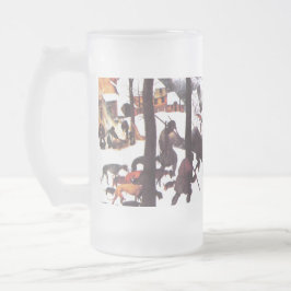 "Die Jäger im Schnee" Weihnachtsgeschenk der Fine Bierglas