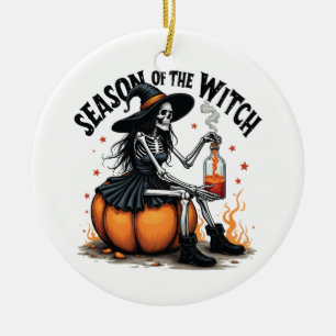 Die Jahreszeit der Hexe lecker Hallowee Wtich Keramik Ornament