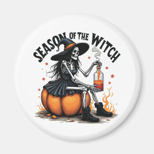 Die Jahreszeit der Hexe lecker Hallowee Wtich Magnet