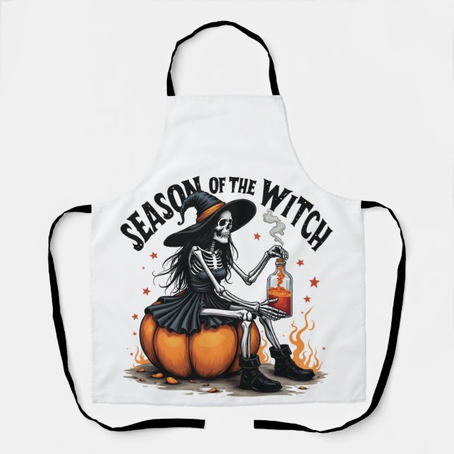 Die Jahreszeit der Hexe lecker Hallowee Wtich Schürze (Vorderseite)