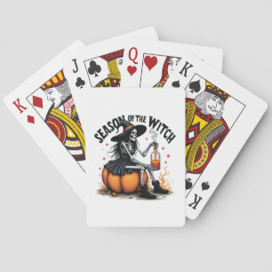 Die Jahreszeit der Hexe lecker Hallowee Wtich Spielkarten