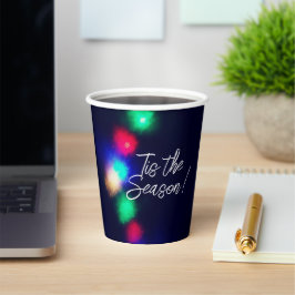 Die Jahreszeit mit Lichtern Pappbecher