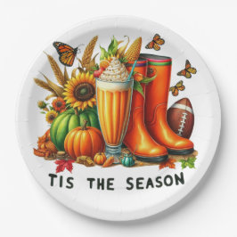 Die Jahreszeit Pappteller