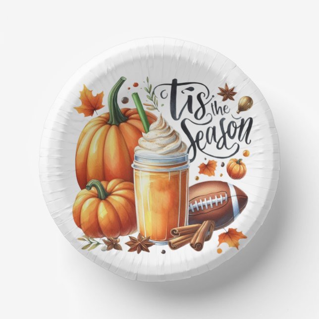 Die Jahreszeit Pappteller (Vorderseite)