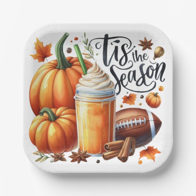 Die Jahreszeit Pappteller (Vorderseite)