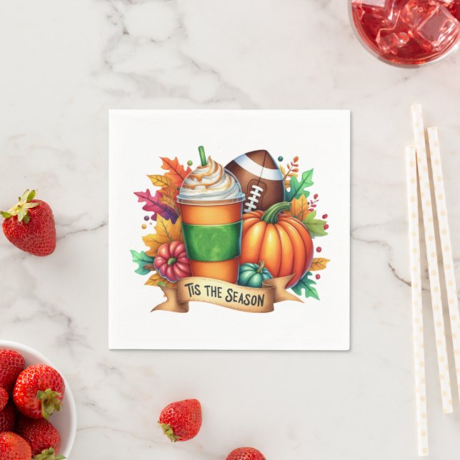 Die Jahreszeit Serviette (Beispiel)