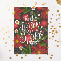 Die Jahreszeit zum Sparkeln | Red Poinsettia