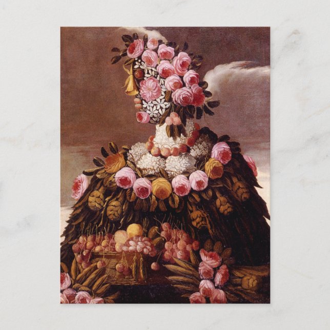 Die Jahreszeiten von Giuseppe Arcimboldo Postkarte (Vorderseite)