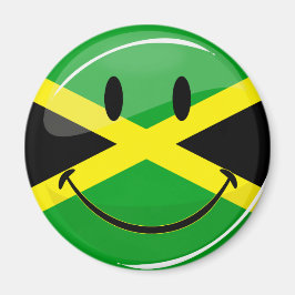 Die jamaikanische Flagge lächeln Magnet