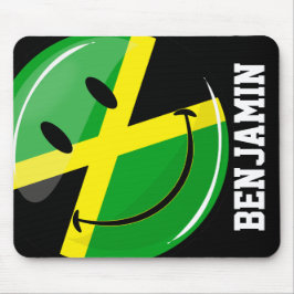 Die jamaikanische Flagge lächeln Mousepad