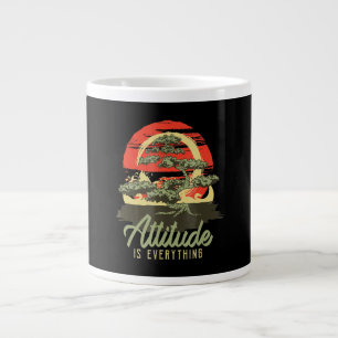Die japanische Bonsai-Bäume-Attitude ist alles Jumbo-Tasse