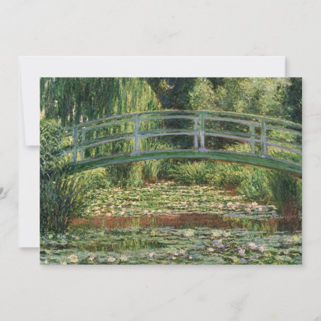 Die japanische Brücke | Claude Monet Card (Vorderseite)
