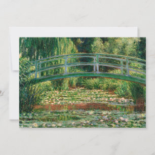 Die japanische Brücke   Claude Monet Card
