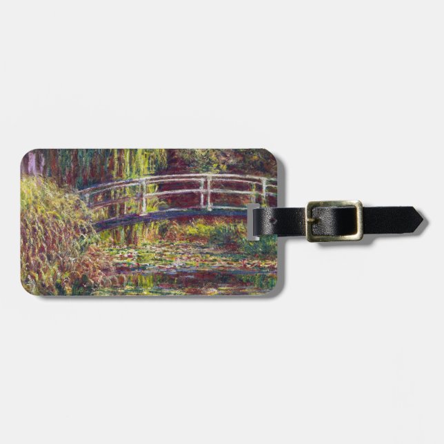 Die japanische Brücke Claude Monet cool, alt, Gepäckanhänger (Vorderseite horizontal)