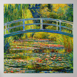 Die Japanische Brücke (Der Seerosenteich) von Mone Poster