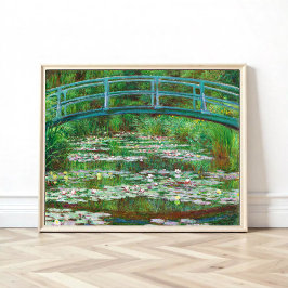 Die japanische Brücke von Claude Monet Poster