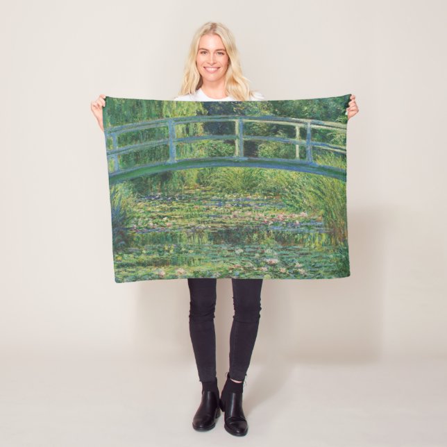 Die japanische Brücke (Water-Lily Pond), Monet Fleecedecke (Beispiel)