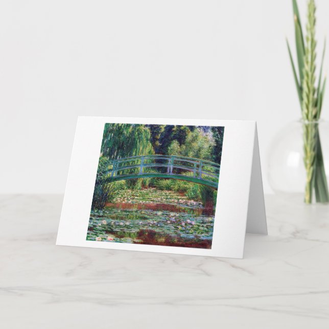 Die japanische Brücke (Water-Lily Pond), Monet Karte (Vorderseite)