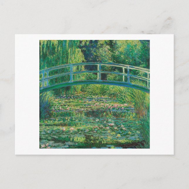 Die japanische Brücke (Water-Lily Pond), Monet Postkarte (Vorderseite)