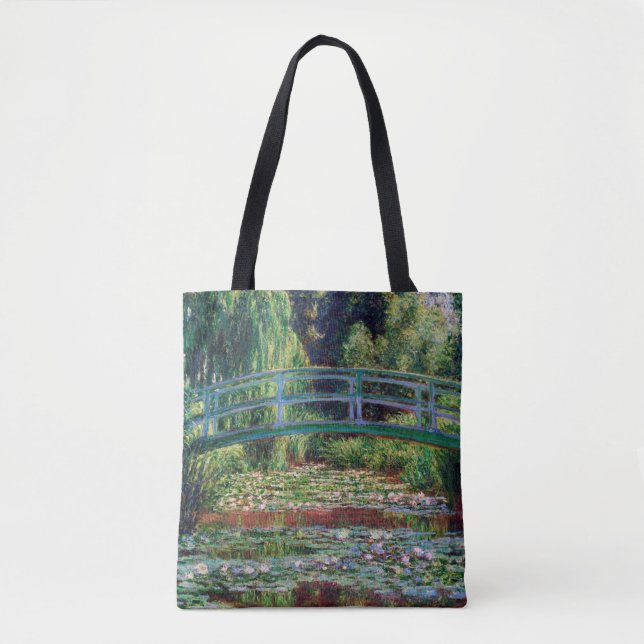 Die japanische Brücke (Water-Lily Pond), Monet Tasche (Vorderseite)