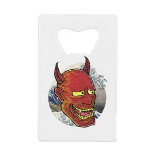 Die japanische Hannya-Maske Geldbeutel Flaschenöffner