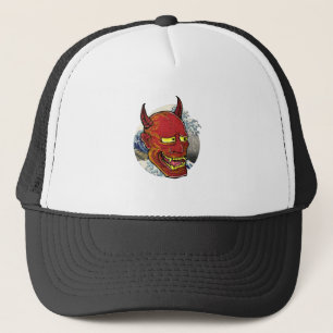 Die japanische Hannya-Maske Truckerkappe
