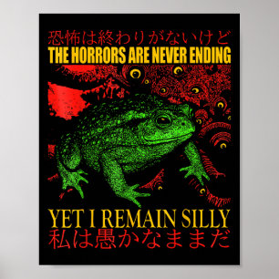 Die japanischen Froschfräsen-Horror sind nie zu En Poster