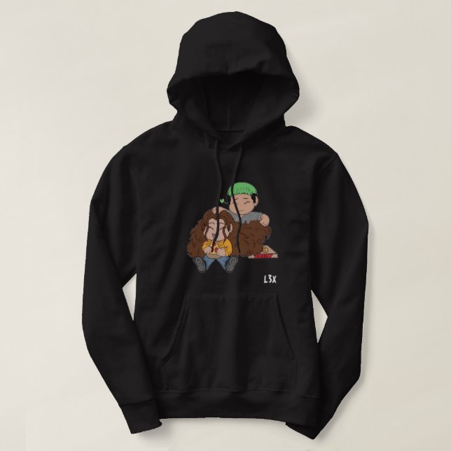 DIE JENN UND LUCKY HOODIE (Design vorne)