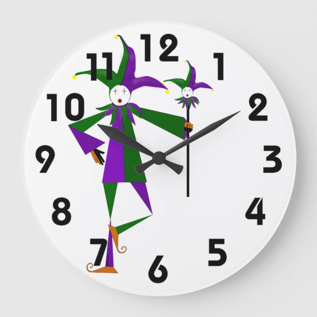 Die Jester-Wall-Uhr Große Wanduhr (Vorderseite)