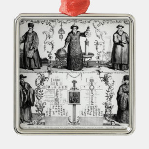 Die Jesuite in der China Silbernes Ornament