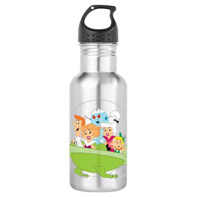 Die Jetsons | Familienflieger Edelstahlflasche (Vorderseite)