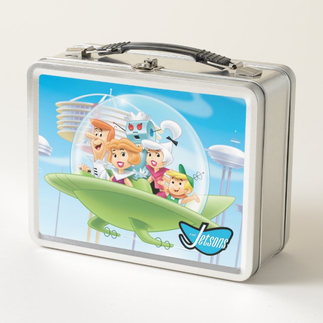 Die Jetsons | Familienflieger Metall Brotdose (Vorderseite)