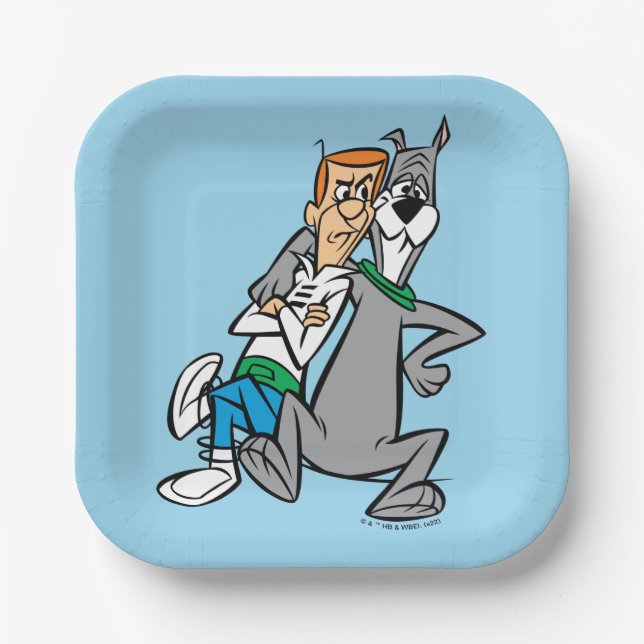 Die Jetsons | George & Astro Buddies Pappteller (Vorderseite)