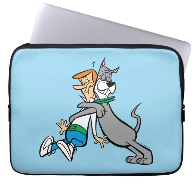 Die Jetsons | George & Astro Hug Laptopschutzhülle (Vorderseite)