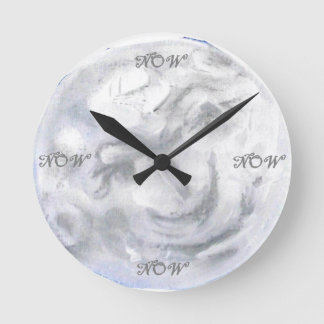 Die JETZT-Uhr Runde Wanduhr