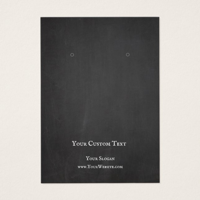 Die Jeweler Display Card, Black Chalk Board verdie (Vorderseite)