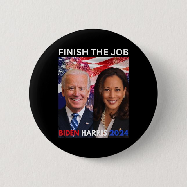 Die Jobbiden Harris 2024 Demokraten des politische Button (Vorderseite)