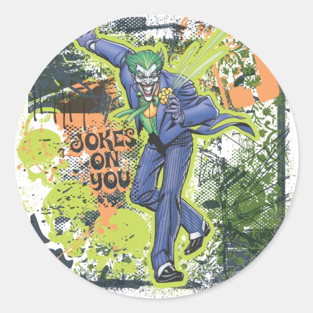 Die Joker Collage Runder Aufkleber (Vorderseite)