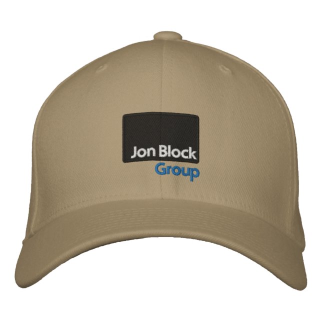 Die Jon Block Group bestickte Cap Bestickte Baseballkappe (Vorderseite)