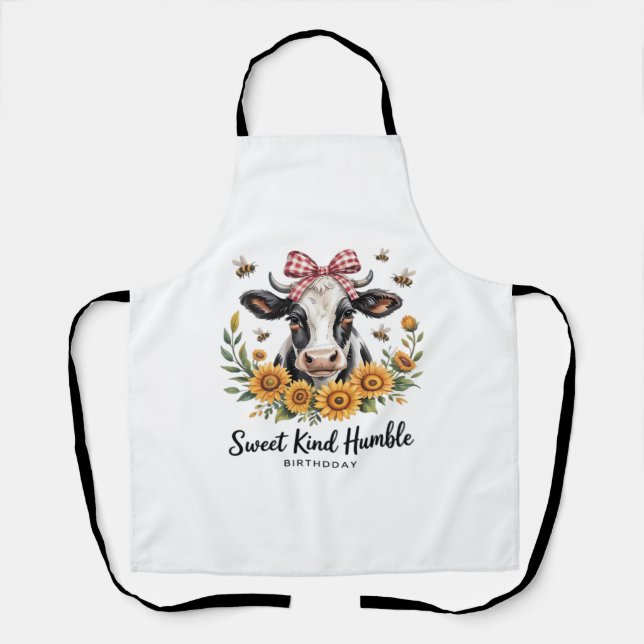 Die Joyfull Strawberry Cow Liebe Classic T-Shi Schürze (Vorderseite)