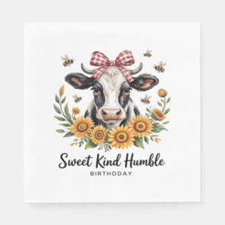Die Joyfull Strawberry Cow Liebe Classic T-Shi Serviette