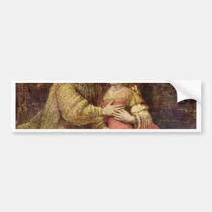 Die jüdische Braut (das Paar) durch Rembrandt Van Autoaufkleber