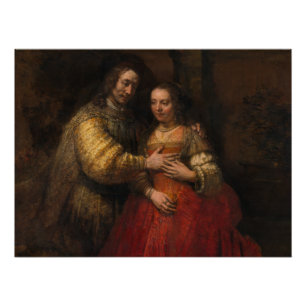 Die jüdische Braut durch Rembrandt Van Rijn Poster