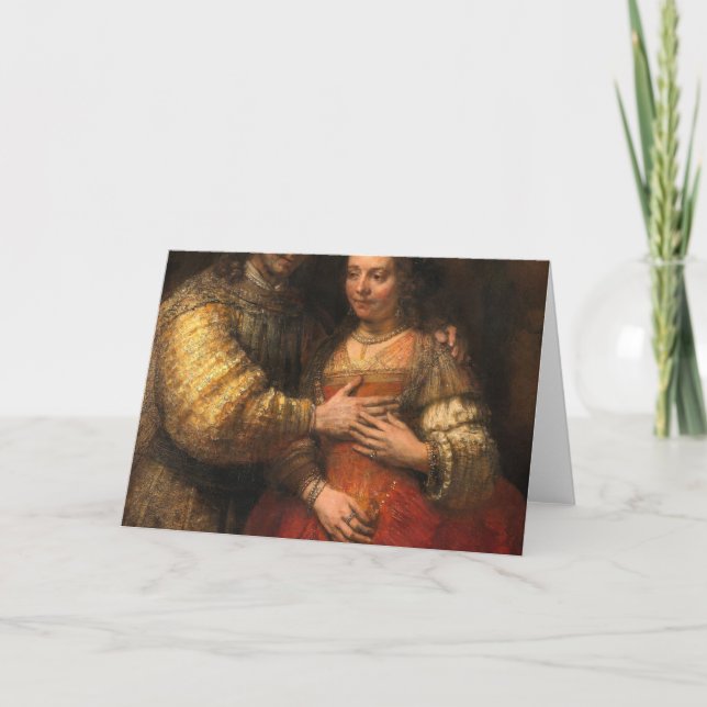 Die jüdische Brautmalerei von Rembrandt Karte (Vorderseite)