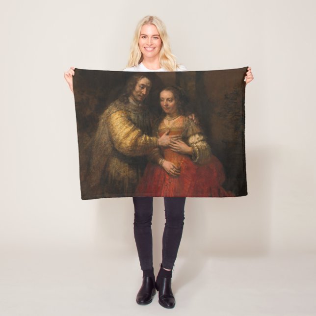 Die jüdische Brücke (von Rembrandt) Fleecedecke (Beispiel)