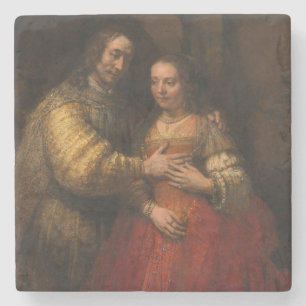 Die jüdische Brücke (von Rembrandt) Steinuntersetzer
