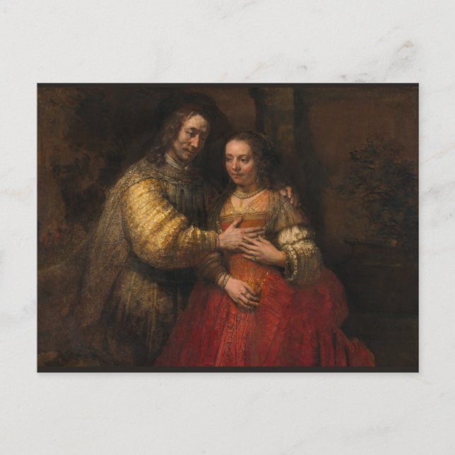 Die jüdische Brücke von Rembrandt van Rijn Postkarte (Vorderseite)