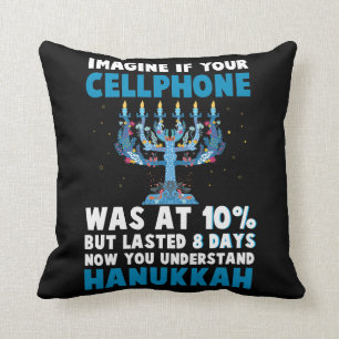Die jüdischen Weihnachtsfeste der Funny Hanukkah v Kissen